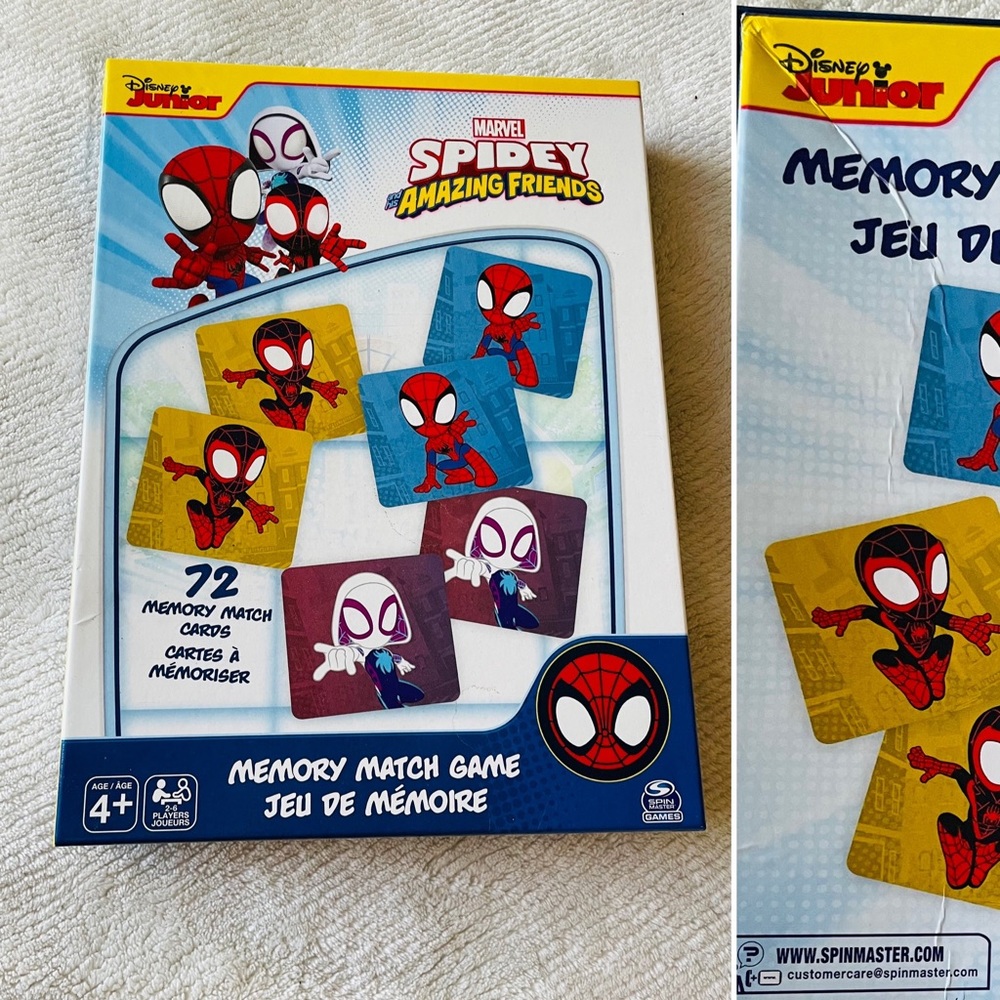 Disney Junior Marvel’s Spidey & His Amazing Friends Memory Match Game